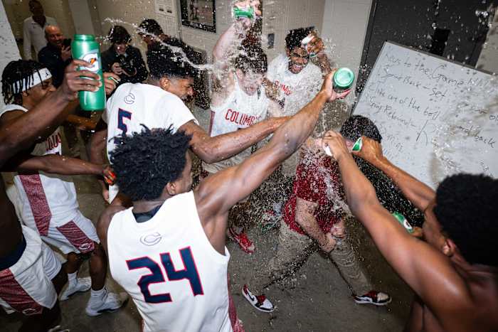 Columbus Harvard Westlake boys basketball Les Schwab Invitational December 30 2023 Naji Saker 2 -Southridge Harvard Westlake boys basketball Les Schwab Invitational postgame December 2023 Naji Saker-445